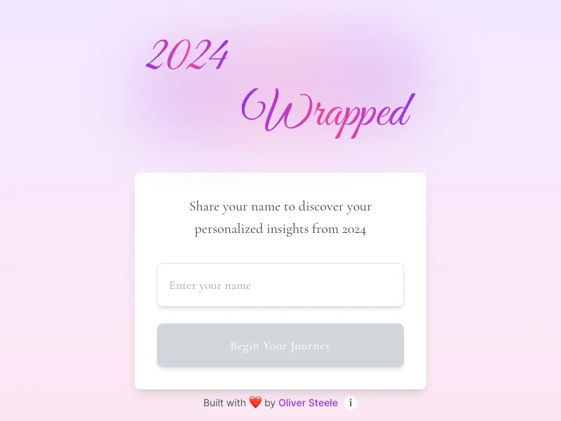 Screenshot of 2024 Wrapped